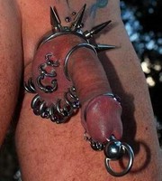 eXTREMELY PIERCED COCK