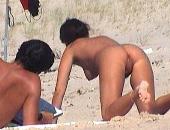 Spying on nude beach