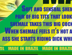 Soft and sensual shemales who has a wicked tight body and a hot pair of big tits that look fantastic. Action begins in forest when shemale takes this big cock in her mouth and starts sucking it lustily. When shemale feels its hot and wet enough to penetrate her shemale ass she starts riding dick while her big boobs bounce around.