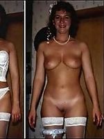 bride nude only in stockings