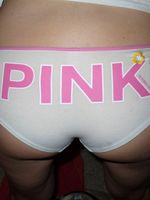 white panties with "PINK"