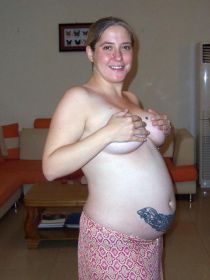 horny pregnant slut